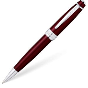 Cross Bailey red lacquer ball point pen with chrome plated fittings NWT